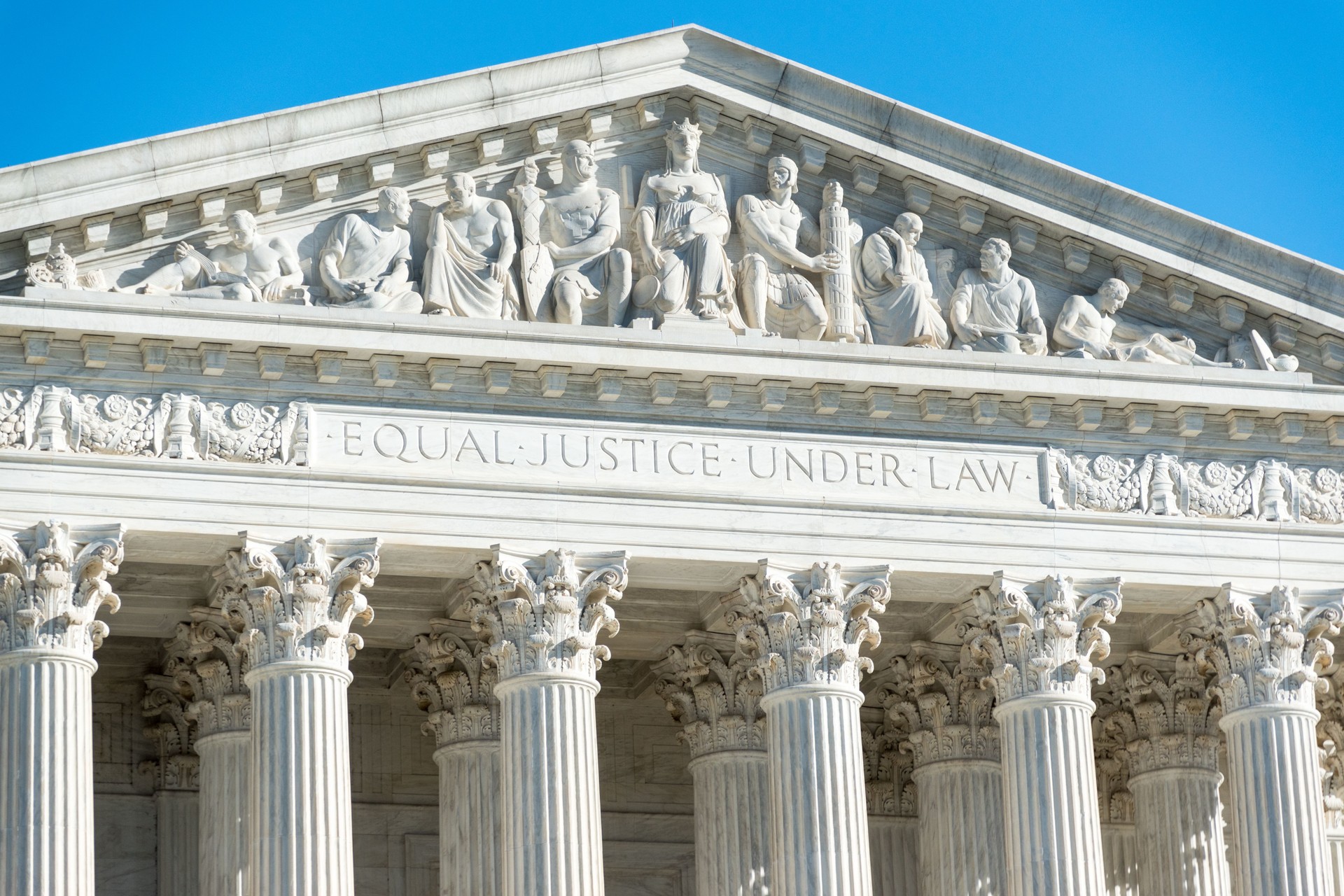 Close-up of the Supreme COurt