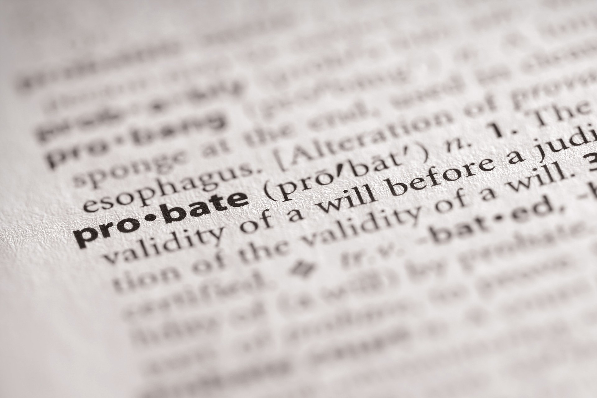 Dictionary series: Probate